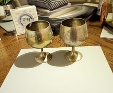 Pair of epns goblets