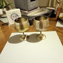 Pair of epns goblets