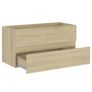 Sink Cabinet with Built-in Basin Sonoma Oak Chipboard Image 5