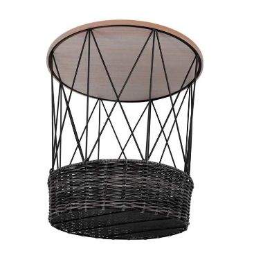 BRAND NEW Modern Coffee Table Storage Basket Round Hollow Side Table Home Living Room Decoration Storage Table Home Furniture