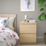 MALM Chest of 2 drawers Bedside Table Image 4