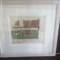 Original Pen and Watercolour painting of Baggot Inn