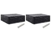Garden Furniture Covers 2 pcs 8 Eyelets 250x210x90 cm