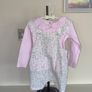 babyBaby Girls Pink & White Floral Dungarees & Long-Sleeved Top from Dunnes Stores Image 8