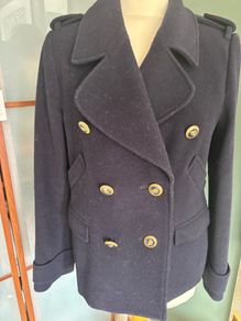 Hobbs Navy Blue Top Quality Blazer / Jacket with Gold Buttons - Size 8