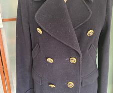 Hobbs Navy Blue Top Quality Blazer / Jacket with Gold Buttons - Size 8