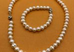 Fresh water set necklace and bracelet