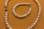 Fresh water set necklace and bracelet