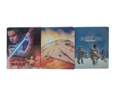 Star Wars Rogue One Solo Last Jedi Blu-ray Steelbook Bundle