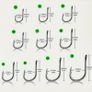 100 Pc Carbon Steel Fishing Hooks (sizes 3 To 12) New. Image 3