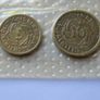 Germany 1924 coins set incl silver 1 mark | original post WWI Image 3