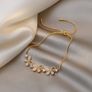 Butterfly Crystal Adjustable Gold Tone Bracelet Image 3