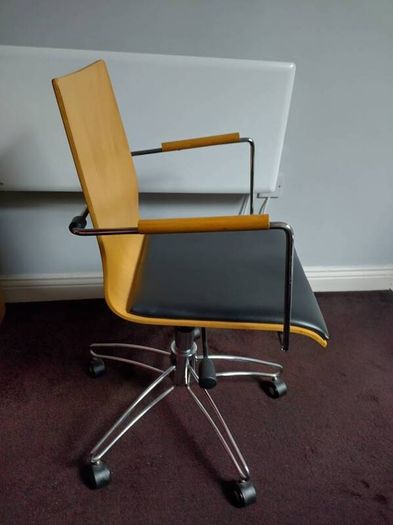 Vintage Danish Dan-Form Swivel Desk Chair