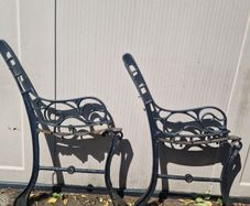 Antique Cast Iron Garden Seat Ends