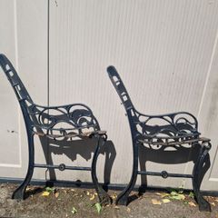 Antique Cast Iron Garden Seat Ends