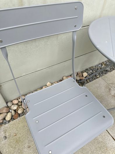 Garden Table and 2 folding chairs outdoor Ikea