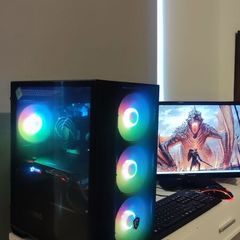 Gamer PC set Dragon Slayer Intel i5 10500 Core (10th gen) With GTX 1070 8 GB and 27 inch LG monitor