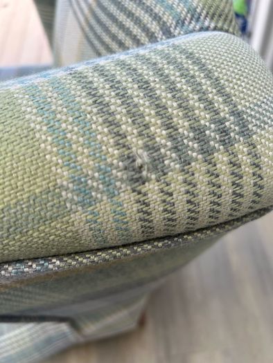NEXT armchair and footstool