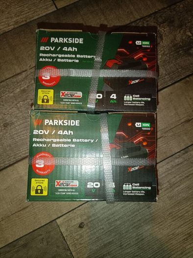 Parkside Battery 4Ah (two batteries)
