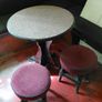 Pub Two Tier Table, Circular Tables and Bar Stools Image 4