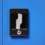 Office Cabinet Metal 90x40x90 cm Grey and Blue Image 2