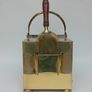 Antique Brass Coal Scuttle Storage Box & Shovel Image 3