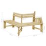 Garden Bench 240 cm Impregnated Pinewood Image 5