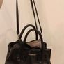 Black Faux-Leather Bessie Handbag Image 2