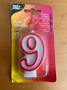 BNIP  Age 9 birthday candle