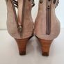 Ladies platform sandals shoes real leather Mamzelle Vito soft taupe size uk 7 Image 5