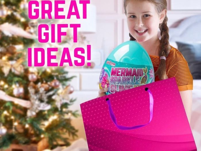 Egg Mermaid Sparkle Slime Making Kit for Girls, Measures 9.5 Inches High, 22 Pieces to Make DIY Shimmer Slime with Lots of Glitter Slime Add In's, Great Gifts for 9 Year Old Girls (FREE POSTAGE)