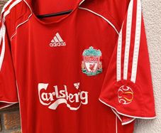 Vintage Liverpool FC Home Jersey 2006 Mens Large L