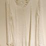 White Crochet Mini Beach Dress Size L Boho Style Image 2