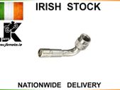 Silver 90 Degree Angle Air Tyre Valve Extension Adaptor For Motorcycle