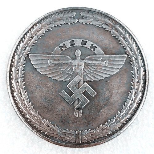 Ww2 Mark German Coin  Hitler Luftwaffe Swastika Nazi Warplane  Reichsmark