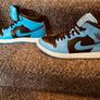 Air Jordon 1 Mid 'university Blue/black' Image 2