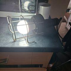 Old Inspection Work Light with a Wire Bulb Guard Long Lead Working Postage Available