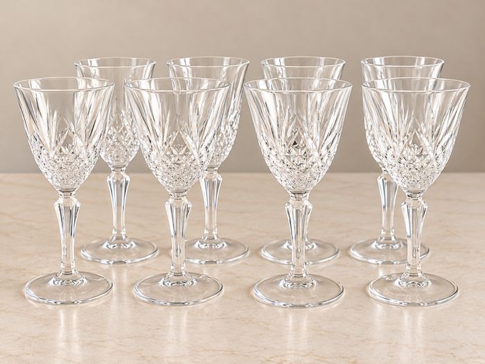 39 Piece Matching Cut Glass Drinking Glass Set