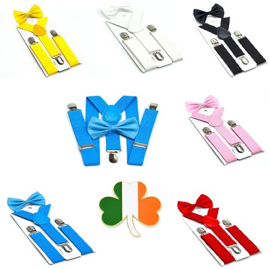Kids Suspenders with Bow Tie