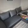 Sofabed with storage grey Image 2