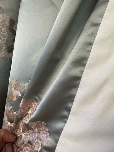 Magnificent New Silk Blanket Interlined Curtains 94" x 86"
