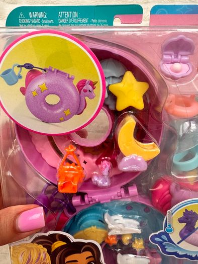 Polly Pocket Micro Doll Sparkle Cove Adventure Unicorn Floatie Compact Playset new Please look at the pictures