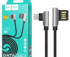 Hoco U42 Exquisite Steel Micro Charging Data Cable 1.2M (White)