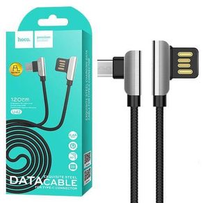 Hoco U42 Exquisite Steel Micro Charging Data Cable 1.2M (White)