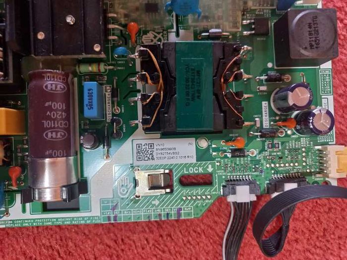 Samsung tv power supply and mainboard 15e each