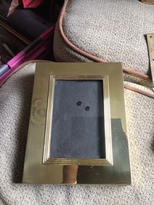 Brass frame 8.5 x 6.5 inches