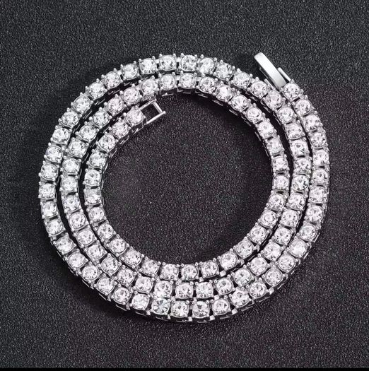 Iced out tennis chain