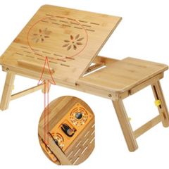 Electromax Bamboo Laptop Desk - T-FAN