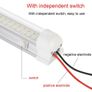 25132 4X 72 LED Interior Light Strip 12V Car Van Bus Caravan ON/OFF Switch Image 3