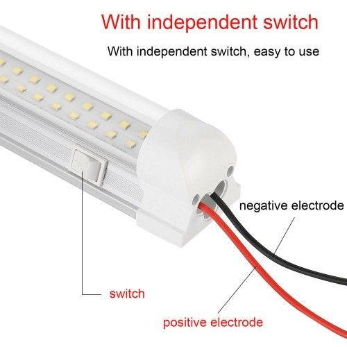 25131 72 LED Interior Light Strip 12V Car Van Bus Caravan ON/OFF Switch